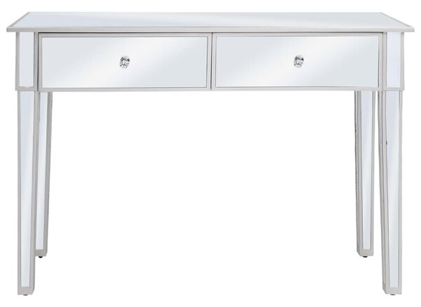 Tükrös konzolasztal MDF-ből és üvegből 106,5 x 38 x 76,5 cm