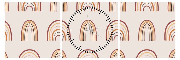 Kép - Álomalkotások N⁰3 (órával) (90x30 cm)
