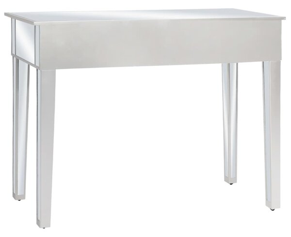 Tükrös konzolasztal MDF-ből és üvegből 106,5 x 38 x 76,5 cm