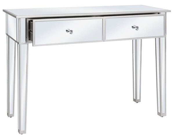 Tükrös konzolasztal MDF-ből és üvegből 106,5 x 38 x 76,5 cm