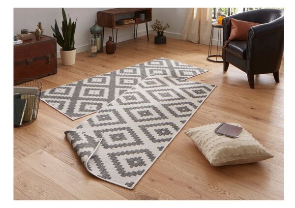 Malta szürke kültéri szőnyeg, 80 x 250 cm - NORTHRUGS