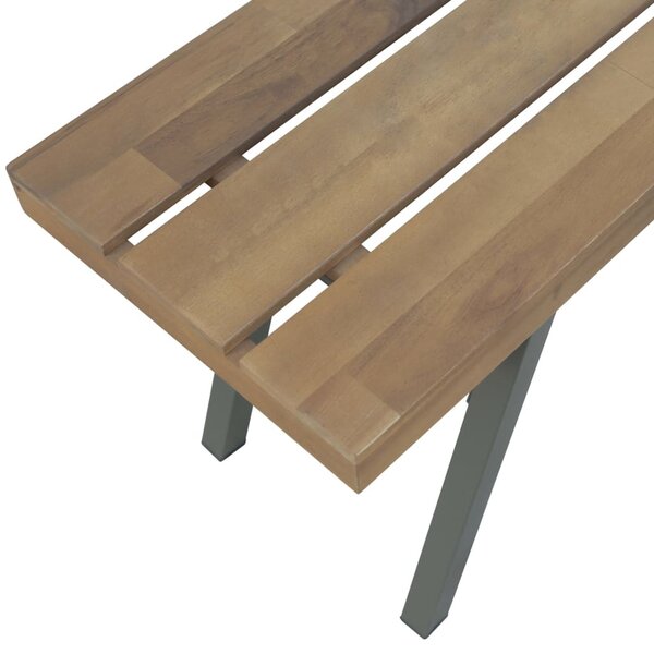 Tömör akácfa kerti pad 120 cm