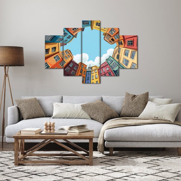 Kép - Házak között (150x105 cm)
