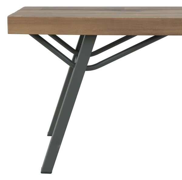 Tömör akácfa kerti pad 120 cm
