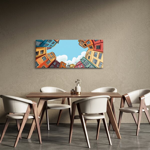 Kép - Házak között (120x50 cm)