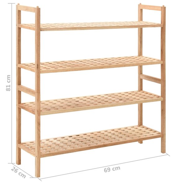 Tömör diófa cipőtartó 69 x 26 x 81 cm