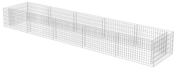 Horganyzott acél gabion magaságyás 450 x 90 x 50 cm