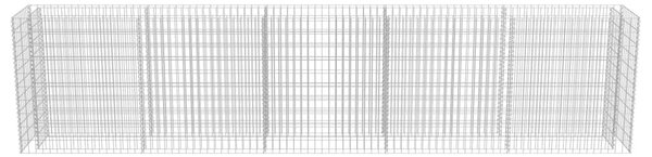 Horganyzott acél gabion magaságyás 450 x 50 x 100 cm