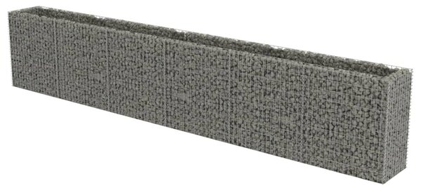 Horganyzott acél gabion magaságyás 540 x 50 x 100 cm
