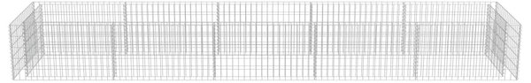 Horganyzott acél gabion magaságyás 450 x 90 x 50 cm