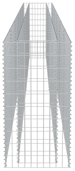Horganyzott acél gabion magaságyás 540 x 50 x 100 cm