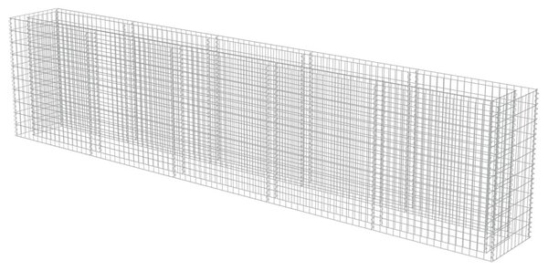 Horganyzott acél gabion magaságyás 450 x 50 x 100 cm