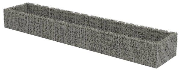 Horganyzott acél gabion magaságyás 450 x 90 x 50 cm