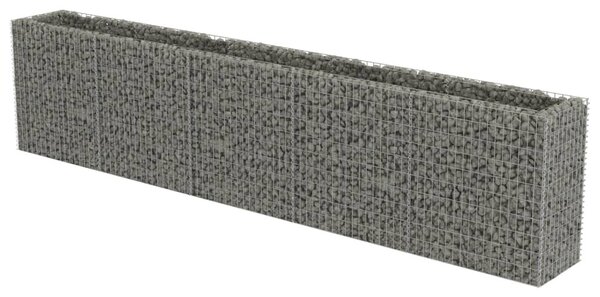 Horganyzott acél gabion magaságyás 450 x 50 x 100 cm