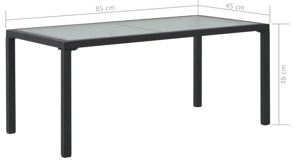 3-részes szürke polyrattan kerti bútorszett párnákkal