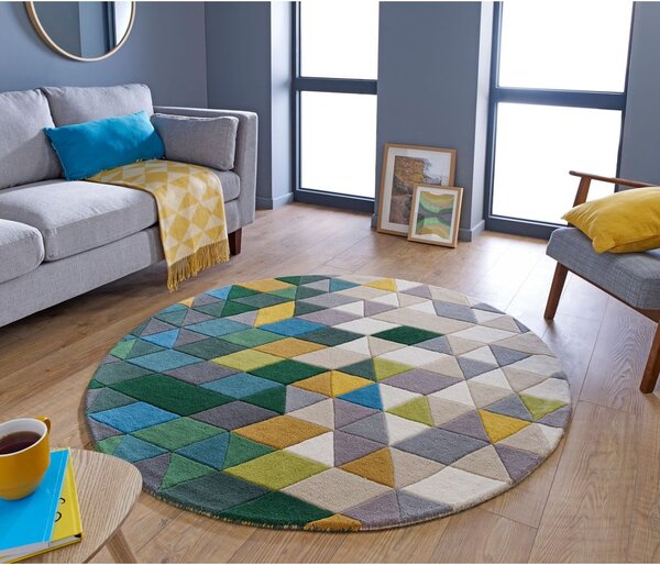Prism gyapjú szőnyeg, ⌀ 160 cm - Flair Rugs