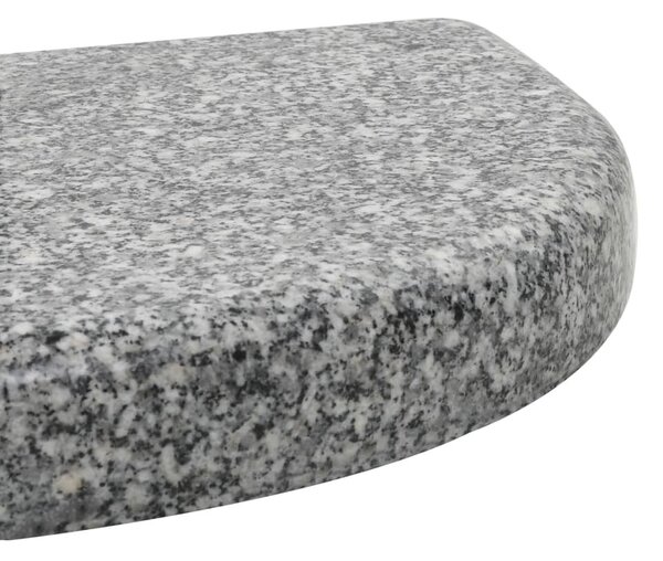 Ívelt szürke gránit napernyőtalp 10 kg