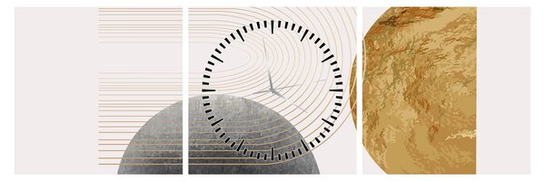 Kép - Rusztikus boltívek N⁰2 (órával) (90x30 cm)