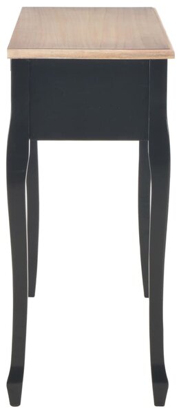 280046 Dressing Console Table with 3 Drawers Black