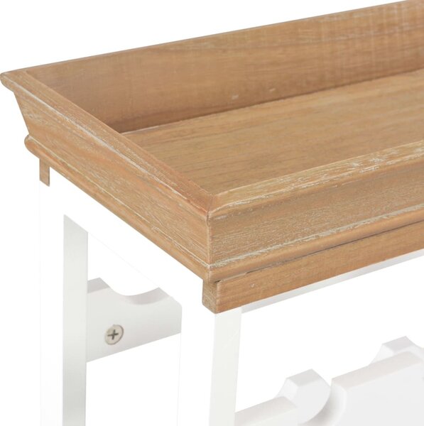 Fehér MDF borszekrény 70 x 22,5 x 70,5 cm