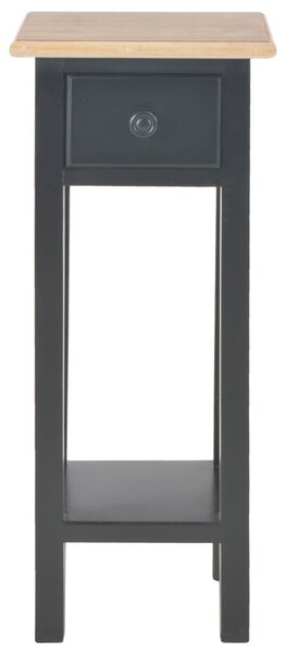 Fekete fa kisasztal 27 x 27 x 65,5 cm
