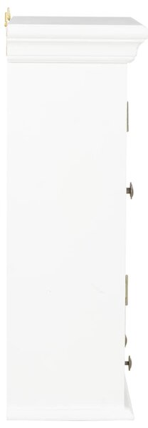 Fehér szerelt fa fali szekrény 49 x 22 x 59 cm