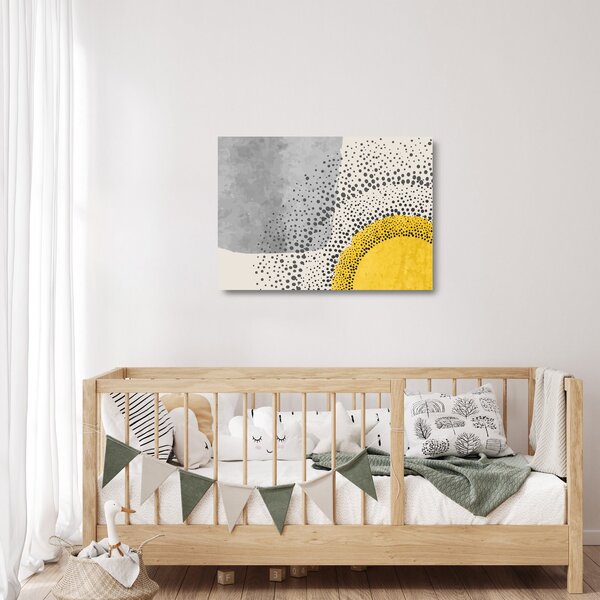 Üveg kép - N⁰3 strand absztrakt festménye (70x50 cm)