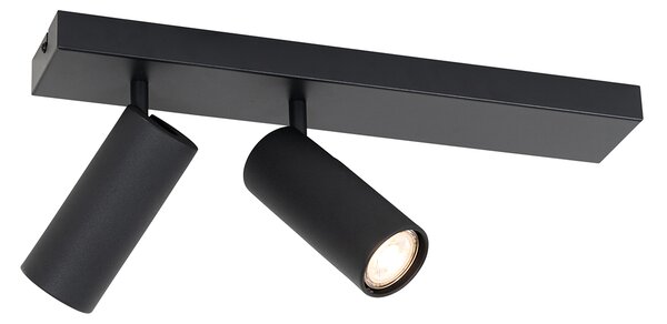 Okos mennyezeti spotlámpa fekete 2-lámpás állítható 2 Wifi GU10 50mm-rel - Renna