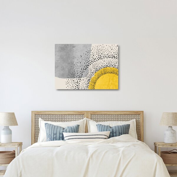 Üveg kép - N⁰3 strand absztrakt festménye (70x50 cm)