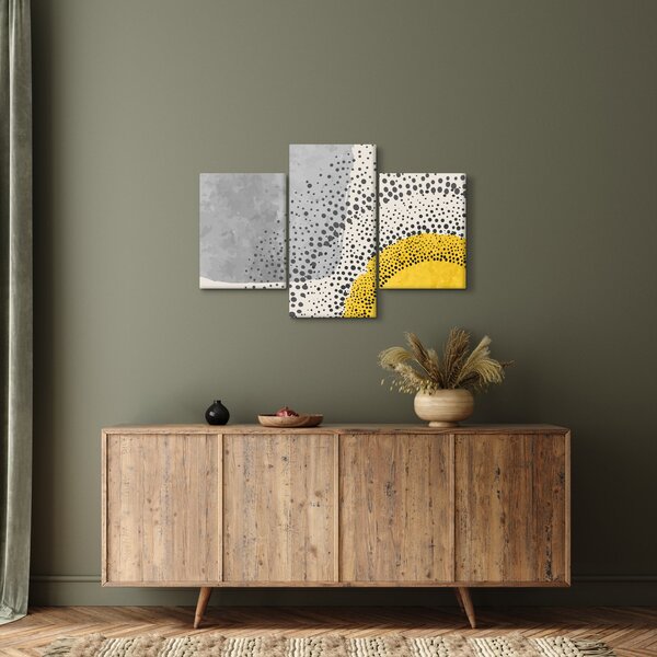 Kép - N⁰3 strand absztrakt festménye (90x60 cm)