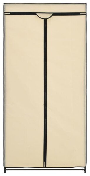Krémszínű ruhásszekrény 75 x 50 x 160 cm