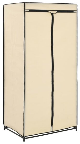 Krémszínű ruhásszekrény 75 x 50 x 160 cm
