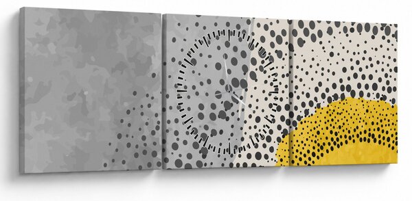Kép - N⁰3 strand absztrakt festménye (órával) (90x30 cm)