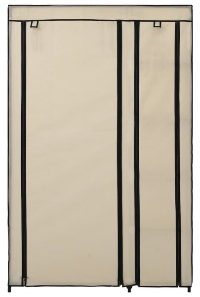 2 db krémszínű összecsukható szövet ruhásszekrény 110x45x175 cm
