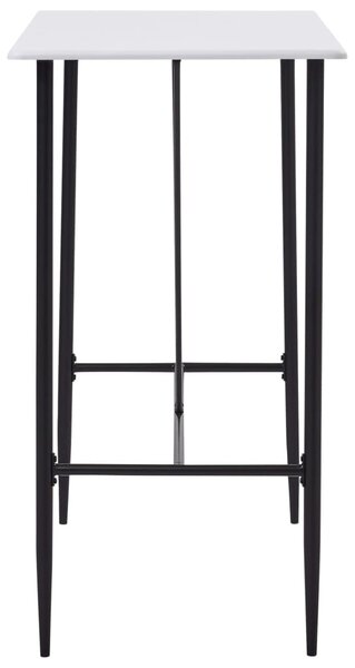 Fehér MDF bárasztal 120 x 60 x 110 cm