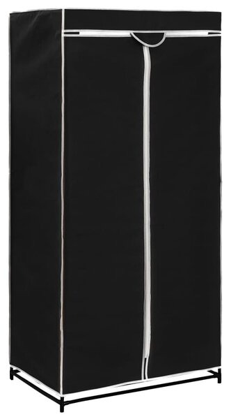 2 db fekete ruhásszekrény 75 x 50 x 160 cm