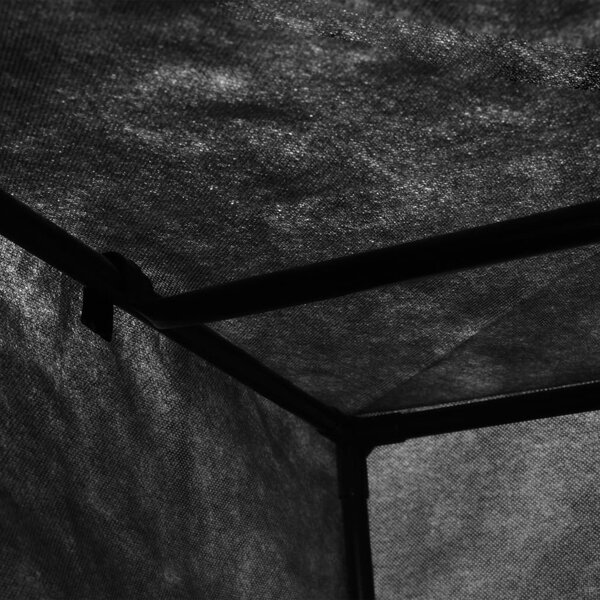 Fekete ruhásszekrény 75 x 50 x 160 cm