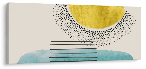 Kép - Absztrakt festmény a strandról N⁰2 (120x50 cm)