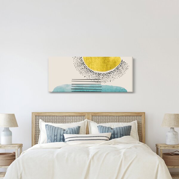 Kép - Absztrakt festmény a strandról N⁰2 (120x50 cm)