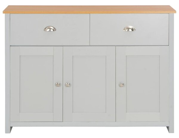 Szürke komód 112 x 35 x 81 cm