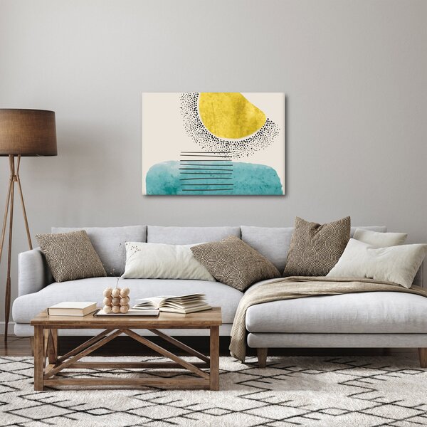 Kép - Absztrakt festmény a strandról N⁰2 (70x50 cm)