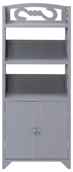 Szürke császárfa fürdőszobaszekrény 46 x 24 x 116 cm