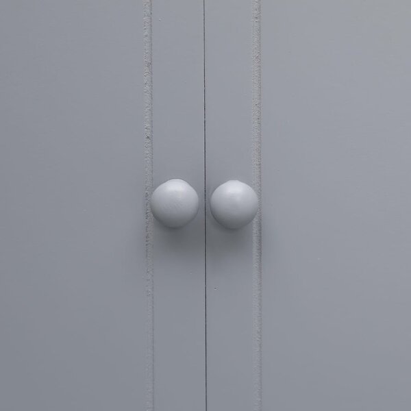 Szürke császárfa fürdőszobaszekrény 46 x 24 x 116 cm