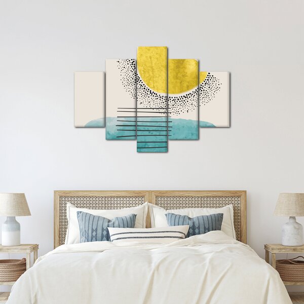 Kép - Absztrakt festmény a strandról N⁰2 (150x105 cm)
