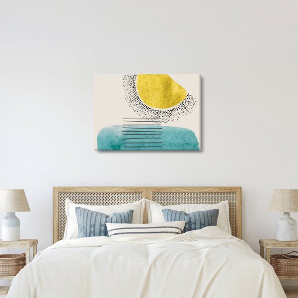 Kép - Absztrakt festmény a strandról N⁰2 (70x50 cm)