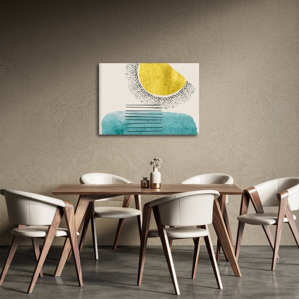 Kép - Absztrakt festmény a strandról N⁰2 (70x50 cm)