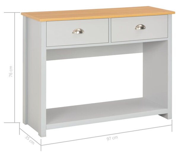 Szürke tálalóasztal 97 x 35 x 76 cm