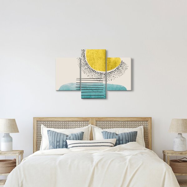 Kép - Absztrakt festmény a strandról N⁰2 (90x60 cm)