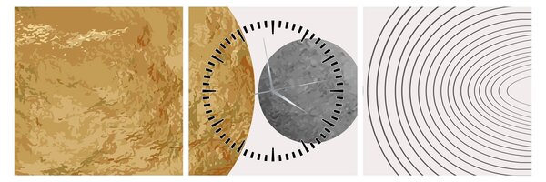 Kép - Rusztikus boltívek N⁰4 (órával) (90x30 cm)