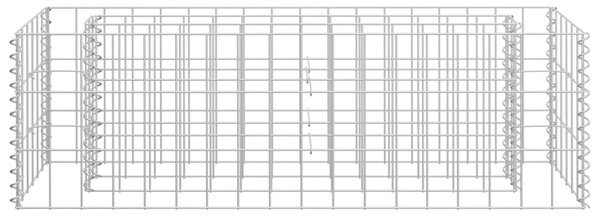 Horganyzott acél gabion magaságyás 90 x 30 x 30 cm